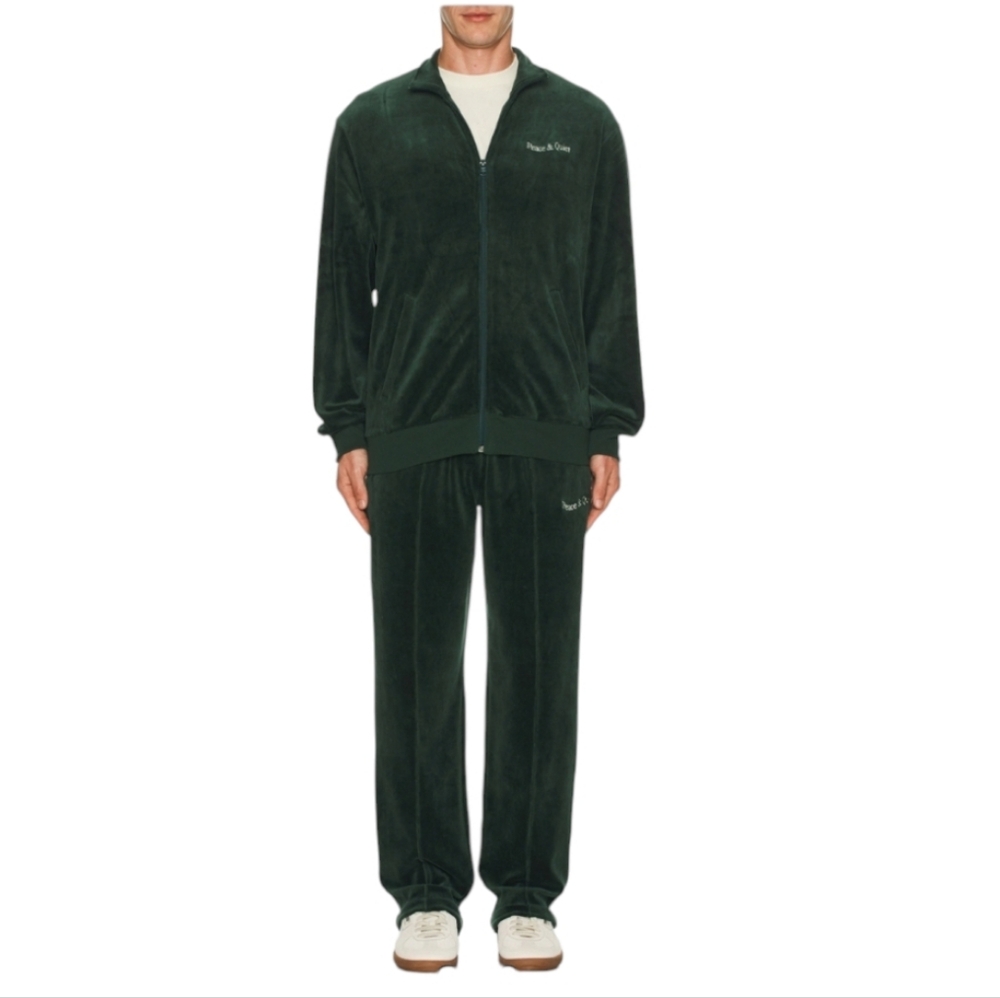NWT Museum of Peace and Quiet Wordmark Velour PANTS ONLY